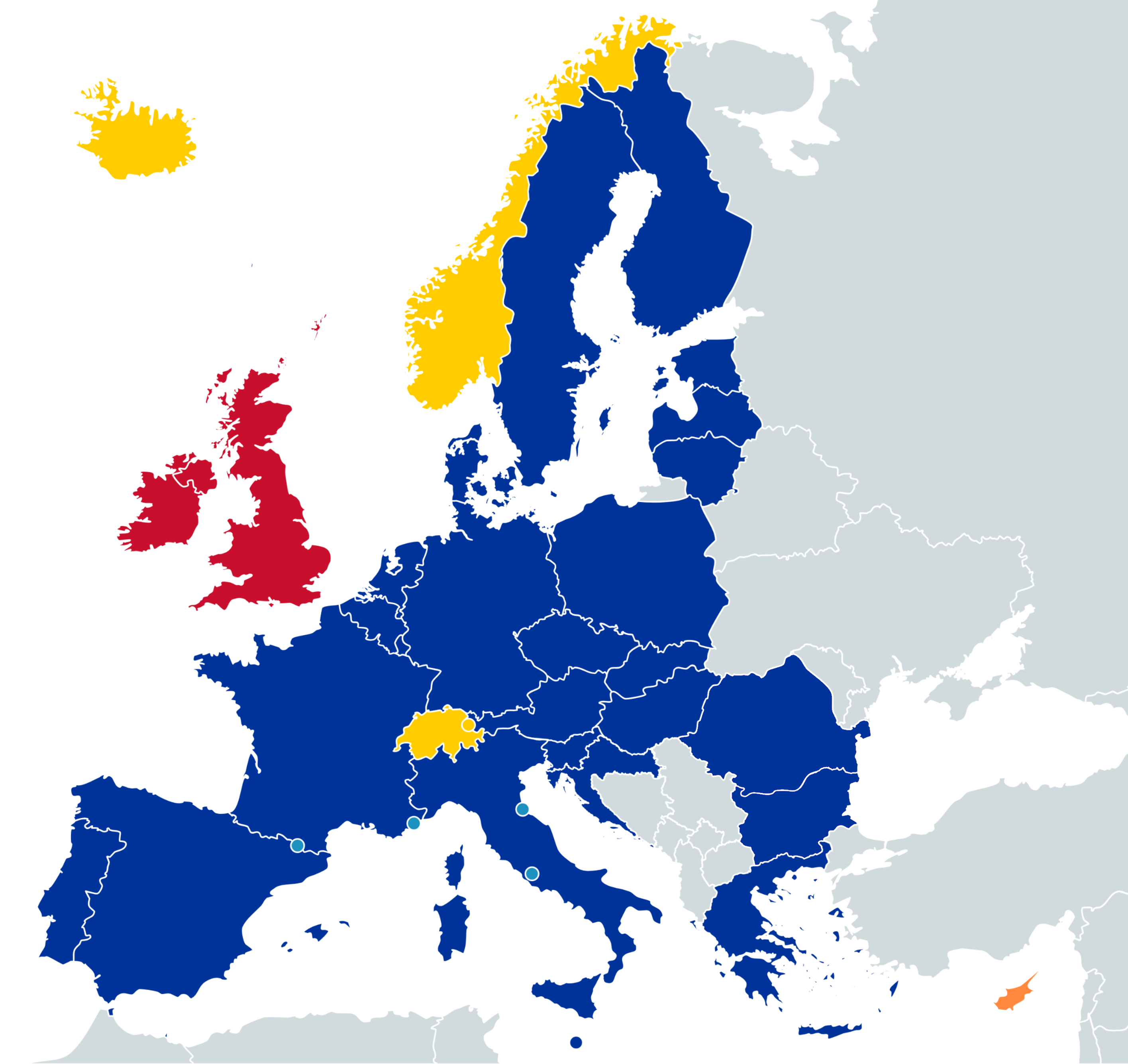 Schengen Map